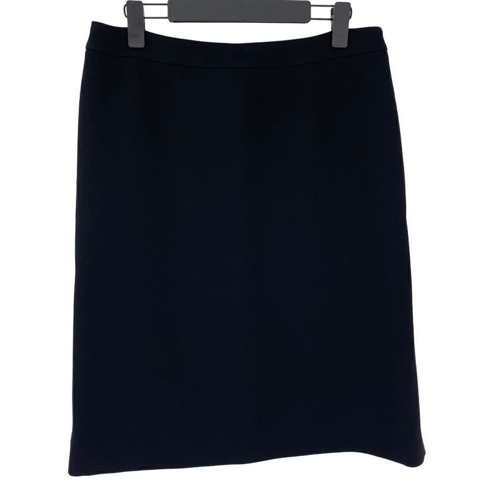 Marni 100% Virgin Wool A-Line Midi Skirt Women IT 44 US 8 Black Business Office